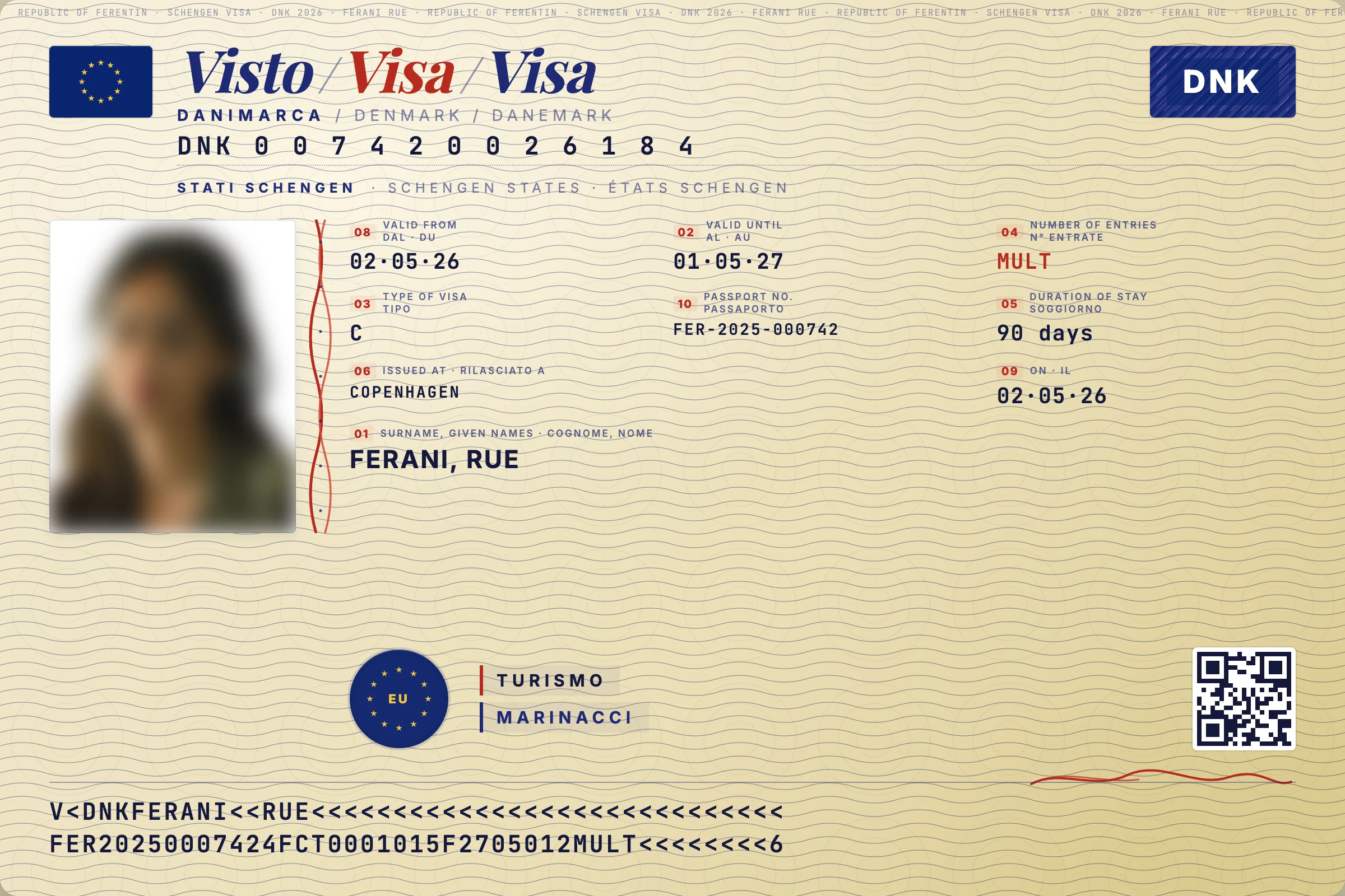 Schengen-style visa for delegated agents